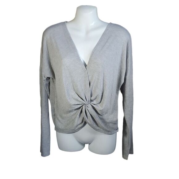 Free Kisses Tops - NEW Twist front long sleeve faux wrap XL